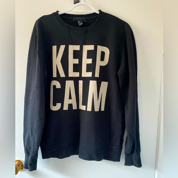 Forever 21 21Men Keep Calm Men’s Crew Neck Sweatshirt Size Small - Picture 3 of 6